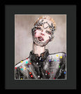 Fashion Portrait Burberry - Framed Print
