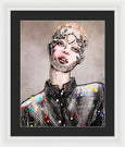 Fashion Portrait Burberry - Framed Print